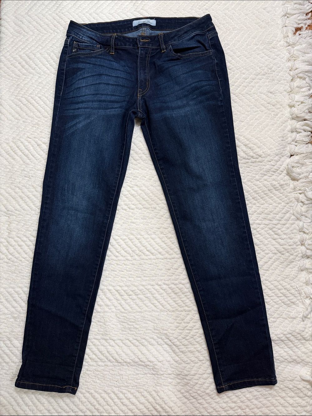 KanCan Dark Wash Skinny Jeans - Deep Blue Denim